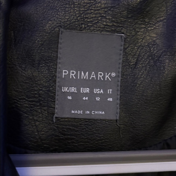 Primark Black Leather Jacket - Picture 3 of 4